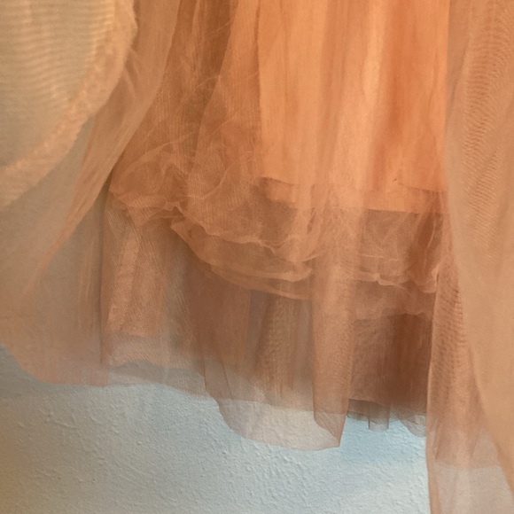 Esley Womens Size XS Eloise Dusty Rose Pink Tulle Midi Skirt Balletcore Tutu - Picture 5 of 10
